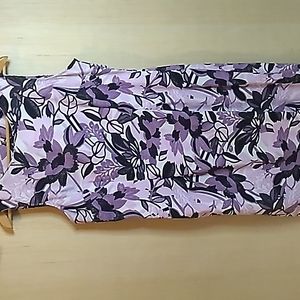 Connected Women's tailored dress in purples, white & black. Size 14